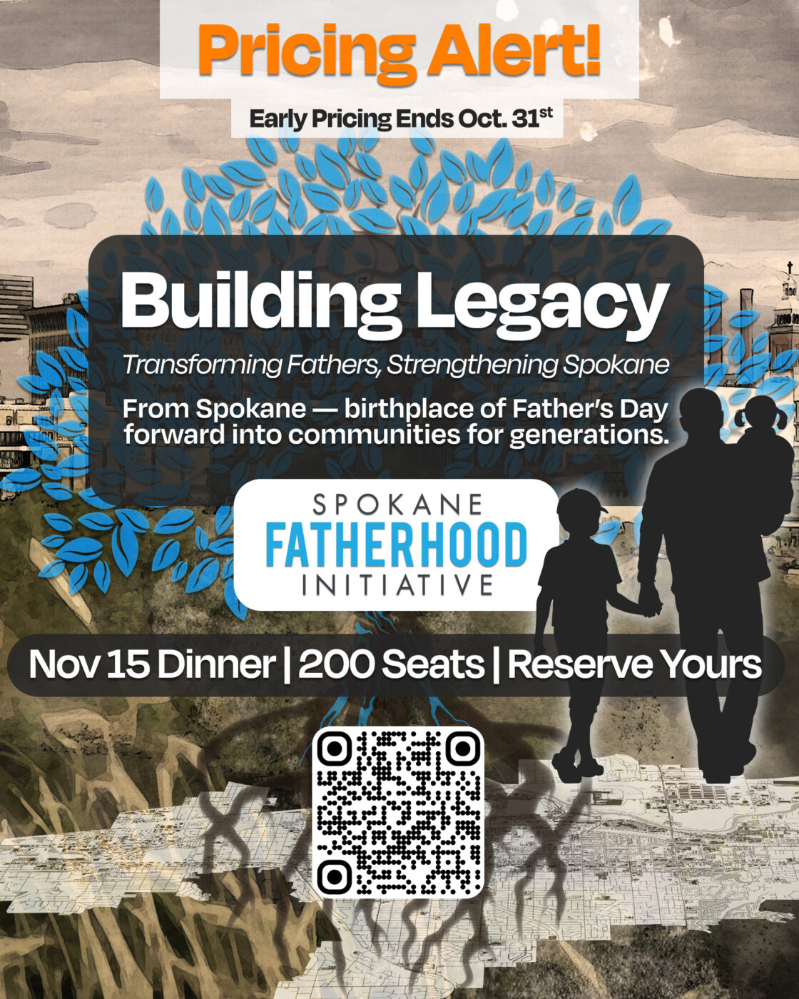 Join us Saturday, November 15th at 6PM for an inspiring evening celebrating the fathers who are changing their families and our community.