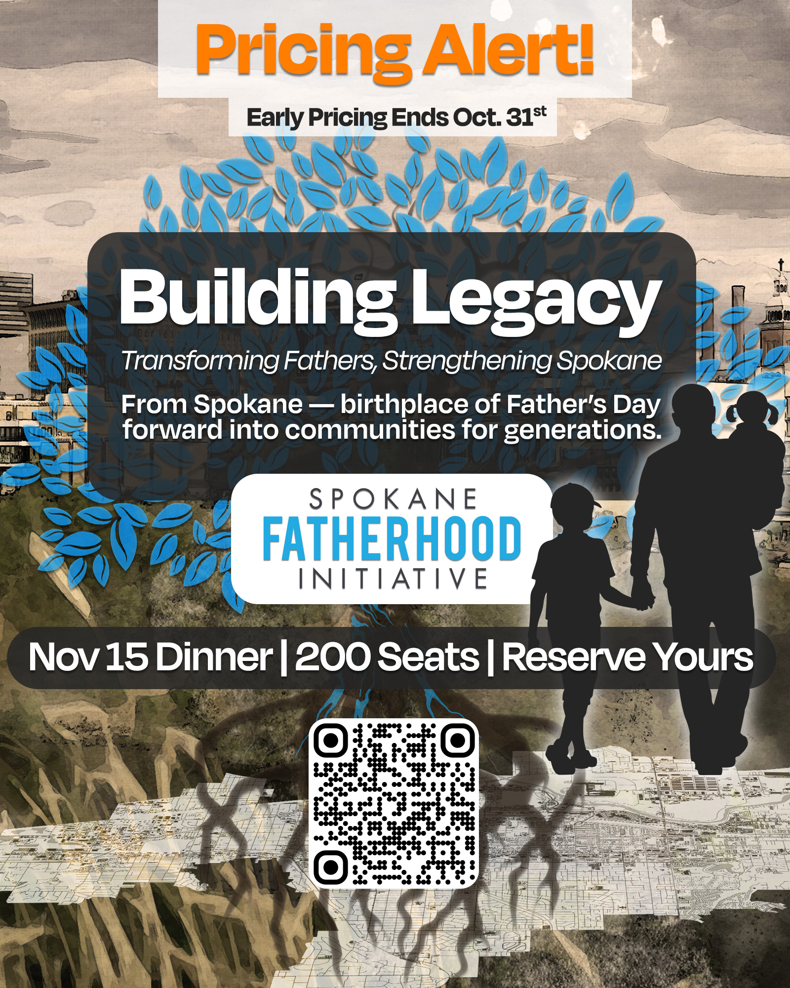 Join us Saturday, November 15th at 6PM for an inspiring evening celebrating the fathers who are changing their families and our community.
