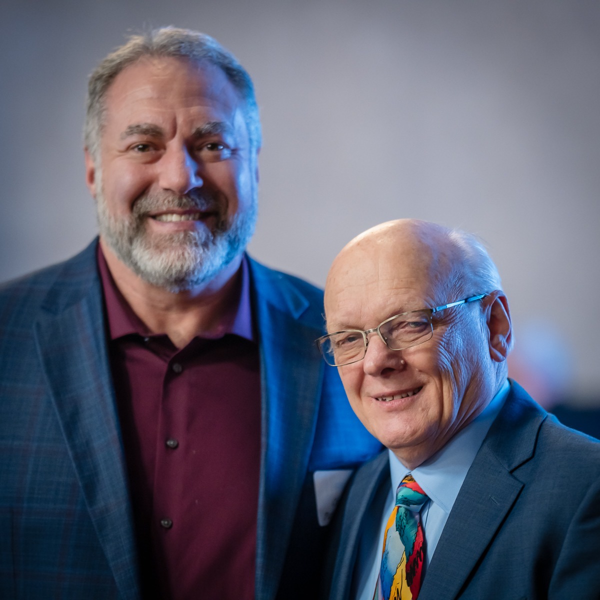 Ron Hauenstein and Christopher Patterson at the Spokane Fatherhood Initiative 10-year anniversary event.