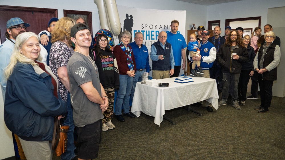 Ten years of changed dads: SpoFI celebrates a decade of transforming fathers and families 4 SpoFI staff alumni volunteers and families gather for 10th anniversary celebration at Spokane Fatherhood Initiative offices January 2026