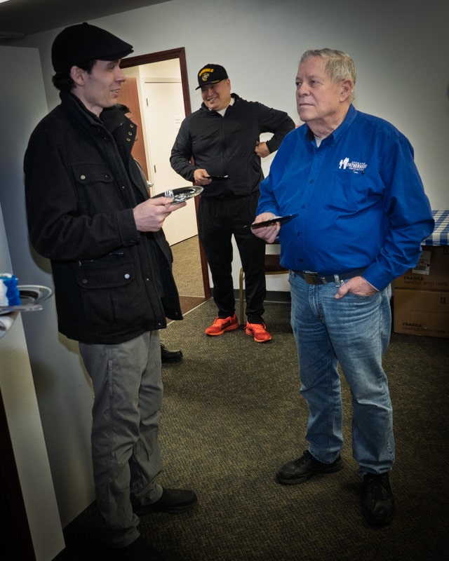 Ten years of changed dads: SpoFI celebrates a decade of transforming fathers and families 9 Morpheus Oneiroi SpoFI alumni former facilitator in conversation with Fred Dent VP at 10th anniversary celebration January 2026 Spokane