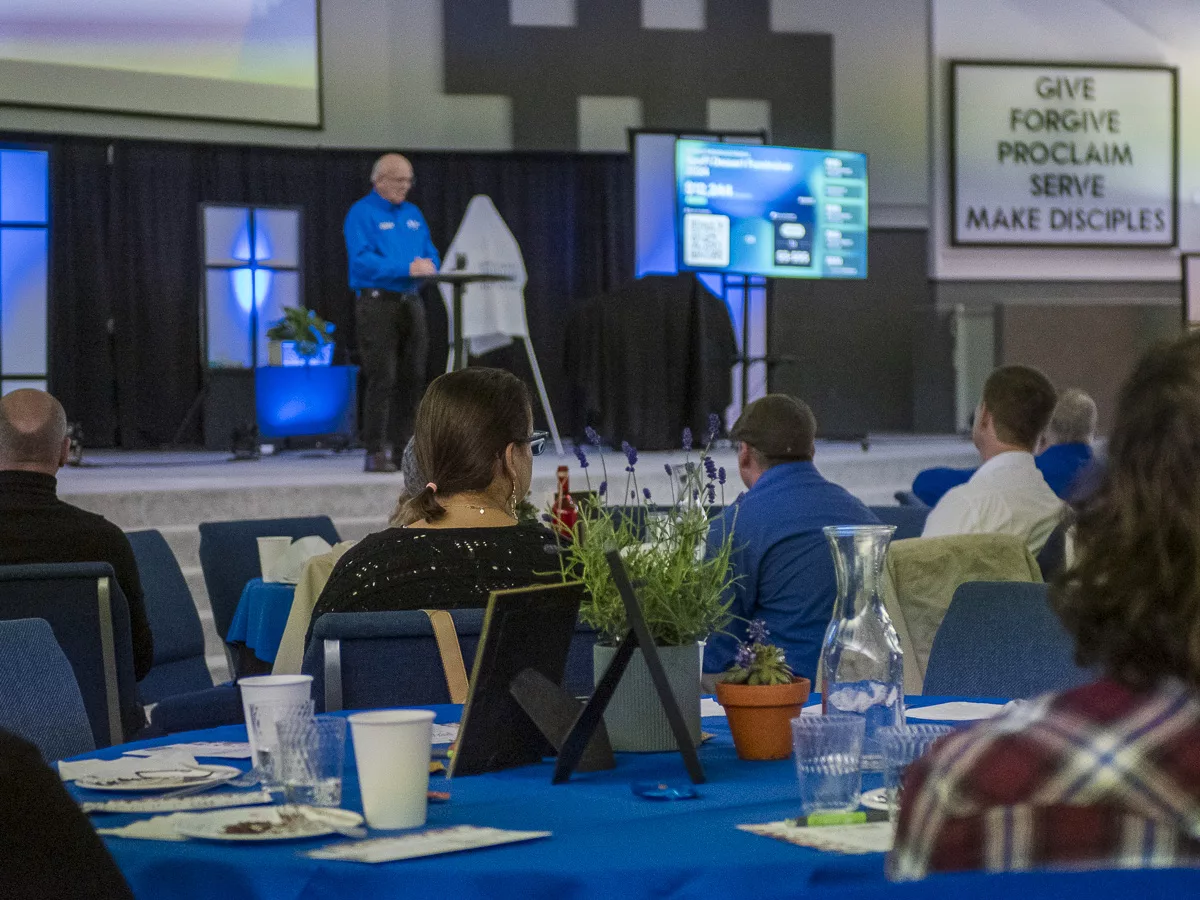 Dessert Fundraiser event highlights and a photo: Table decor