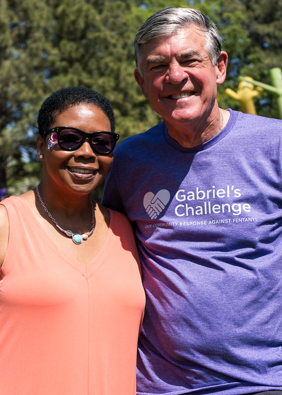 Community connection strengthens Spokane families at Father's Day celebration 5 Spokane City Council President Betsy Wilkerson with Gabriel's Challenge advisor Jeff Vancil